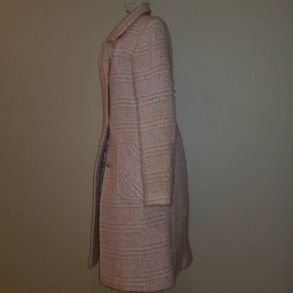 Larry Levine Tweed Coat - Picture 2 of 8
